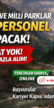Doğa Koruma ve Milli Parklar 1500 Personel Alımı Yapacak! Şartlar,