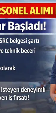 İDO Personel Alımı 2026 İnşaat Personeli Başvuru Şartları