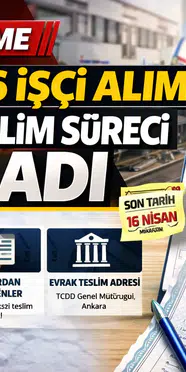 TCDD 346 İşci Alımı Başvuru Ve Şartları