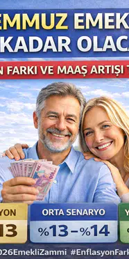2026 Temmuz Emekli Zammı Ne Kadar Olacak? Enflasyon Farkı ve Maaş Artışı Tahminleri