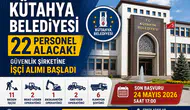Kütahya Belediyesi 22 İşçi Alımı Yapacak! KPSS Şartı Yok