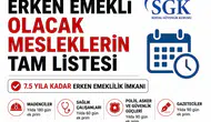 Erken Emekli Olacak Mesleklerin Tam Listesi 2026 SGK’dan