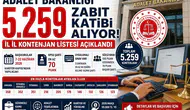 Adalet Bakanlığı 5 Bin 259 Zabıt Katibi Alımı Başladı!