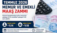 Temmuz Zammı Beklentisi Memur ve Emekliye Çift Haneli Artış Beklentisi