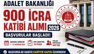 Adalet Bakanlığı 900 İcra Katibi Alımı Başladı! Başvuru Şartları, KPSS Puanı