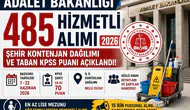 Adalet Bakanlığı 485 Hizmetli Alımı Başladı! İl İl Kontenjanlar, Başvuru Şartları