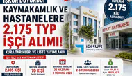İŞKUR'dan Kaymakamlık ve Hastanelere 2.175 TYP İşçi Alımı!