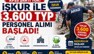 AFAD, Kaymakamlık ve İl Özel İdaresine 3.600 TYP Personel Alımı Başladı! KPSS Şartı Yok