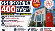 GSB 2026'da 400 Personel Alımı Daha Alacak! Yeni Kadrolar Ne Zaman