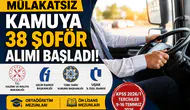 Mülakatsız Kamuya 38 Şoför Alımı Başladı! KPSS 2026/1 Başvuru Şartları ve Kontenjanlar