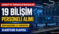 Sanayi ve Teknoloji Bakanlığı 19 Sözleşmeli Bilişim Personeli Alacak