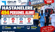 Hastanelere 494 Personel Alımı! Ambulans Şoförü, ATT, Hemşire ve Paramedik İlanları