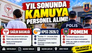 2026 Yıl Sonu Kamu Personel Alımları! KPSS, Sağlık ve POMEM