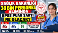 Sağlık Bakanlığı 38 Bin Personel Alımı: 2026 KPSS Puan Şartı Kaç Olacak?