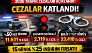 2026 trafik cezaları açıklandı! Hız, kırmızı ışık, drift, ehliyetsiz araç kullanma ve tüm trafik ihlallerinin güncel ceza tutarları ile %25 indirim detayları