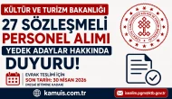 27 Sözleşmeli Personel Alımı: Yedek Adaylar İçin Kritik Evrak Uyarısı!