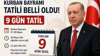 Kurban Bayramı Tatili Belli Oldu!