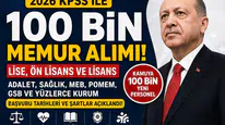 2026 KPSS ile 100 Bin Memur Alımı Geliyor! Lise, Ön Lisans ve Lisans Mezunlarına