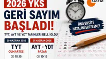 2026 YKS Geri Sayımı Başladı! TYT, AYT ve YDT Sınav Tarihleri Belli Oldu mu?