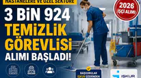 Hastanelere ve Özel Sektöre 3 Bin 924 Temizlik Görevlisi Alımı