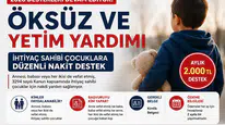 Öksüz ve Yetim Yardımı 2026 Başvurusu Nasıl Yapılır? Şartlar, Ödeme Tutarı
