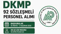 DKMP 92 Sözleşmeli Personel Alımı 2026 Başladı! En Az Lise Mezunu ve 50 KPSS ile