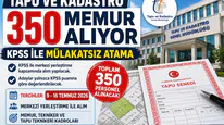 Tapu ve Kadastro 350 Memur Alımı 2026: KPSS ile Mülakatsız Atama
