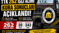 TTK 262 Daimi İşçi Alımı Kura Sonuçları Duyuruldu!