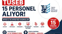 TÜSEB 15 Personel Alımı 2026 KPSS'li ve KPSS'siz Başvurular Başlıyor! Şartlar ve Kadrolar Açıklandı
