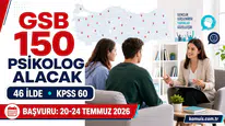 GSB’den Psikologlara Büyük Fırsat 46 İlde 150 Personel Alımı Başlıyor!