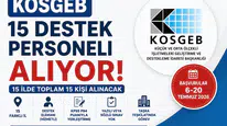 KOSGEB'den 15 İlde Personel Alımı: Başvurular 6 Temmuz'da Başlıyor