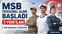 MSB 2026 Sözleşmeli Er ve Uzman Erbaş Alımı Başladı 3 İlan İçin Son Gün 9 Ağustos