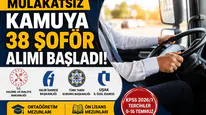 Mülakatsız Kamuya 38 Şoför Alımı Başladı! KPSS 2026/1 Başvuru Şartları ve Kontenjanlar