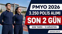 PMYO 3.250 Polis Alımı Başvurularında Son 2 Gün Saat 17.00’de Kapanacak