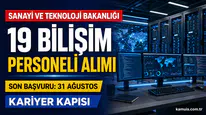 Sanayi ve Teknoloji Bakanlığı 19 Sözleşmeli Bilişim Personeli Alacak