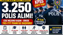 EGM 3.250 Polis Alımı Yapacak! KPSS Yok, Lise Mezunu ve TYT ile Başvuru
