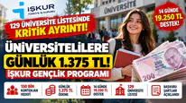 İŞKUR'dan Öğrencilere Günlük 1.375 TL! Başvuru Şartları