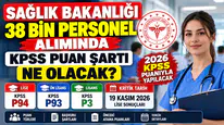 Sağlık Bakanlığı 38 Bin Personel Alımı: 2026 KPSS Puan Şartı Kaç Olacak?