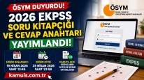 2026 EKPSS Soru Kitapçığı ve Cevap Anahtarı Yayımlandı!