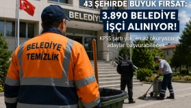 İŞKUR Belediye Personel Alımı 2026 43 Şehirde 3890 İşçi Alımı Başladı!