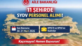 Aile Bakanlığı SYDV Personel Alımı 2026 11 Şehirde Yeni İlanlar Açıklandı!