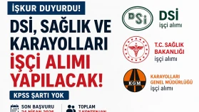 İŞKUR ÜZERİNDEN DSİ, SAĞLIK VE KARAYOLLARI İŞÇİ ALIMI 2026