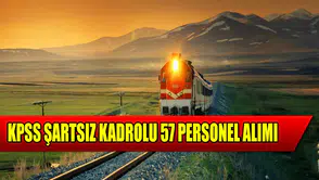 TCDD KPSS Şartsız Kadrolu 57 Kamu İşçi Alımı! İŞKUR İlanı