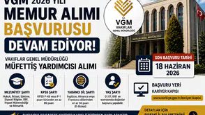 VGM Müfettiş Yardımcısı Personel Alımı İçin Başvurular Devam Ediyor