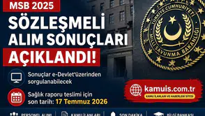 MSB 1.349 Sözleşmeli Personel Alımı Sonuçları Duyuruldu