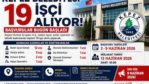 Kepez Belediyesi 19 İşçi Alımı Yapacak Başvurular Başladı