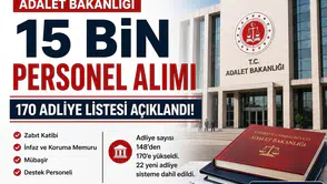 Adalet Bakanlığı 15 Bin Personel Alımı İçin 170 Adliye Listesi
