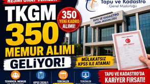 Tapu ve Kadastro 350 Memur Alımı İçin Geri Sayım Başladı!