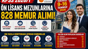 KPSS 2026/1 Ön Lisans Tercihleri Başlıyor! 29 Kurumda 828 Memur Alımı Yapılacak