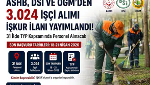 ASHB, DSİ ve OGM 3.024 İşçi Alımı Başvuru Şartları